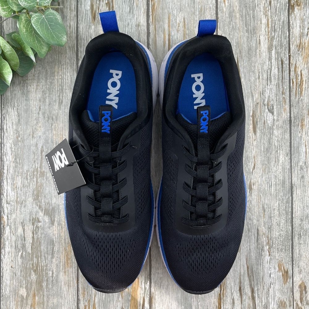 Men’s Pony Active Comfy Sneaker Shoes With Stretch Lacing Size 10